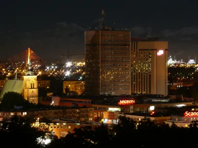 Gdańsk nocą