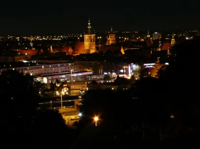 Gdańsk nocą
