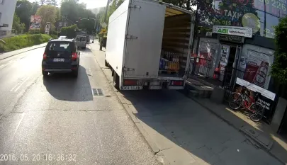 Bardzo duża krowa na ul. Do Studzienki