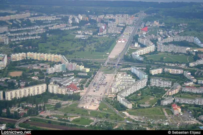 Panorama dawnego lotniska na Zaspie