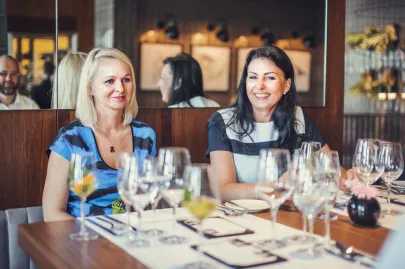 Agnieszka Bomba - wiceprezes zarządu Trojmiasto.pl oraz Magdalena Mucha - dyrektor hotelu Hilton