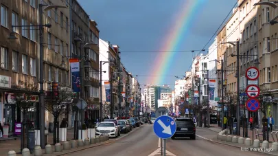 Tęcza na Świętojańskiej