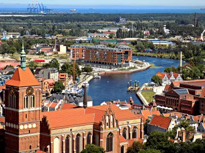Kościoł św. Jana i jego okolice w panoramie