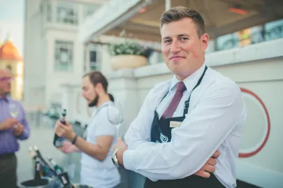Andrzej Strzelecki - sommelier hotelu Sheraton 