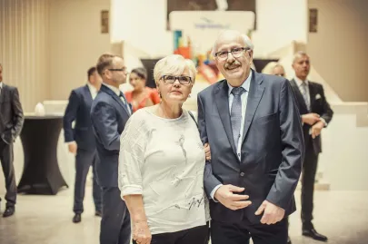 Wojciech Zieliński z małżonką