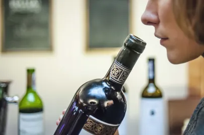 Gruzińskie wino Mukuzani (szczep Saperavi)z regionu Kakheti