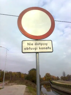 Obłusga kanału;)