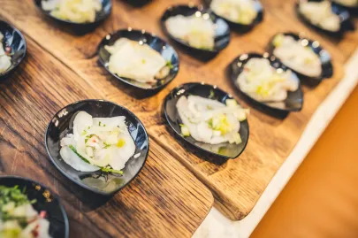 Ceviche z dorsza z jabłkiem