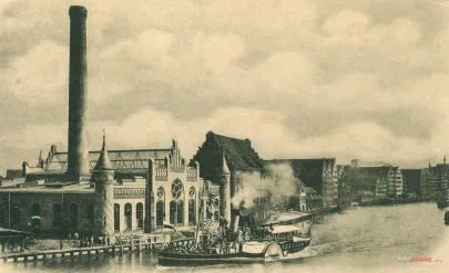 1899, Elektrownia od strony Motławy