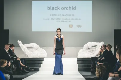 Kolekcja Black Orchid: moda: Dominika Czarnecka, biżuteria: Eliza 