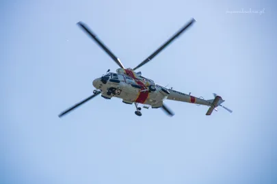 Helikopter nad Zaspą
