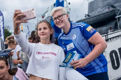 Patrycja Kulwińska z kibicką