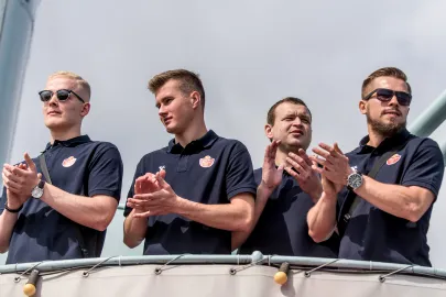 Jakub Michalczuk, Oskar Męczykowski, Marcin Głębocki i Adam Lisiewicz 