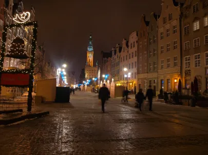 Gdańsk nocą