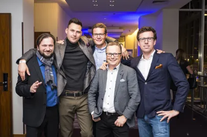 Zbigniew Nowak z przyjaciółmi