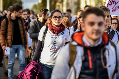 Uczestnicy przemarszu