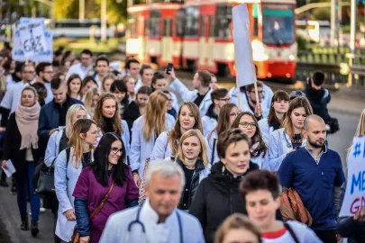 Uczestnicy przemarszu