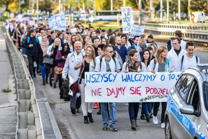 Uczestnicy przemarszu