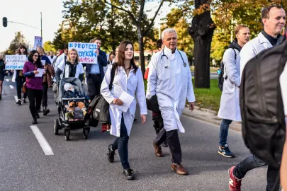 Uczestnicy przemarszu