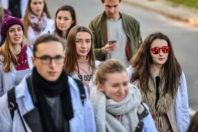 Uczestnicy przemarszu