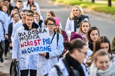 Uczestnicy przemarszu