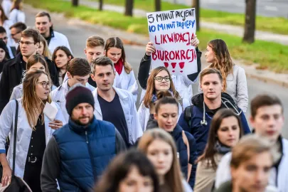 Uczestnicy przemarszu