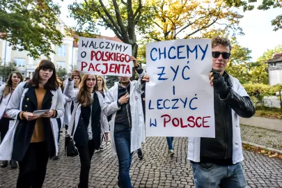 Uczestnicy przemarszu