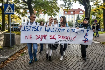 Uczestnicy przemarszu