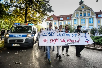 Uczestnicy przemarszu