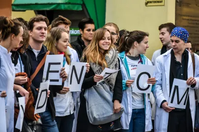 Uczestnicy przemarszu