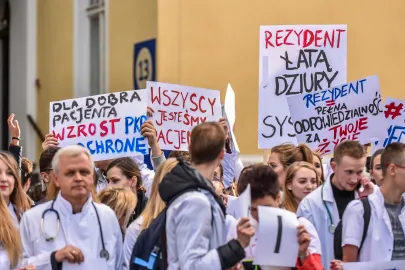 Uczestnicy przemarszu