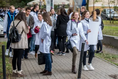 Uczestnicy przemarszu