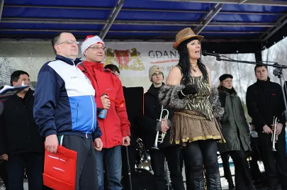Nowy Rok morsów i Nordic Walking