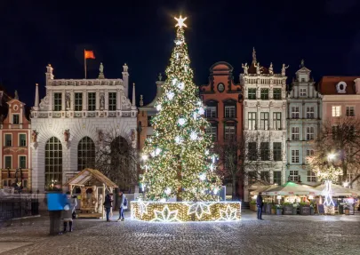 Iluminacje z Głównego Miasta