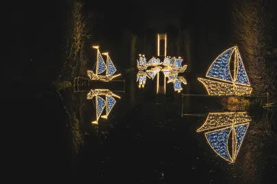 Iluminacje w parku oliwskim