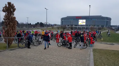 Na rowerach dla Orkiestry (Mikołaje na rowerach 2018)