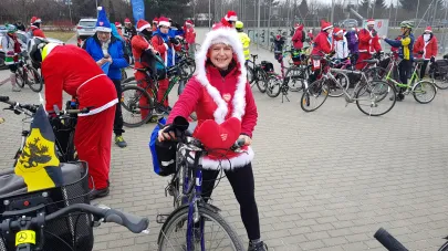 Na rowerach dla Orkiestry (Mikołaje na rowerach 2018)