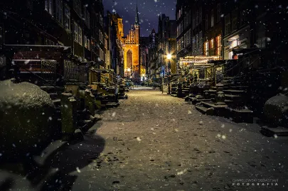 Zaśnieżony Gdańsk