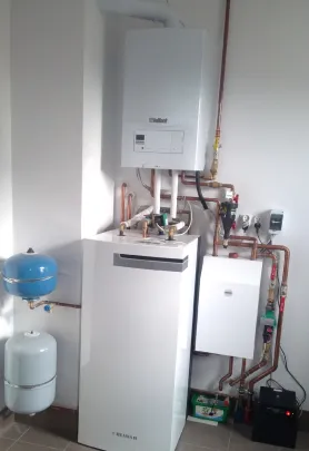 Kocioł gazowy Vaillanta z grupą mieszającą Vomix