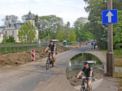 Rowerzysta i droga jednokierunkowa!