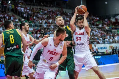 Domantas Sabonis i Adam Hrycaniuk