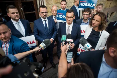 Mateusz Morawiecki i Marcin Horała