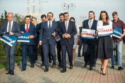 Mateusz Morawiecki i Marcin Horała