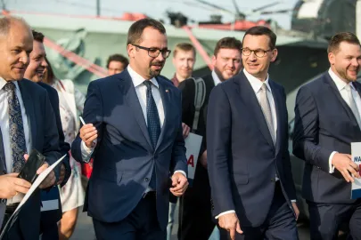 Mateusz Morawiecki i Marcin Horała