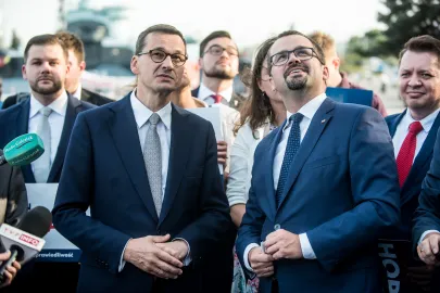 Mateusz Morawiecki i Marcin Horała
