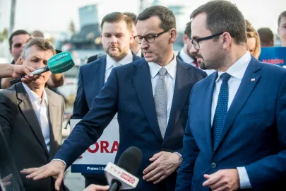 Mateusz Morawiecki i Marcin Horała
