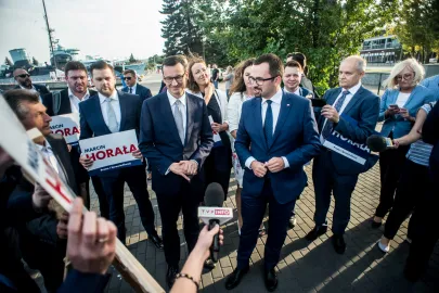 Mateusz Morawiecki i Marcin Horała