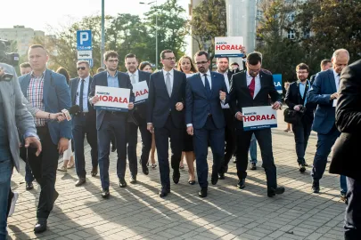 Mateusz Morawiecki i Marcin Horała