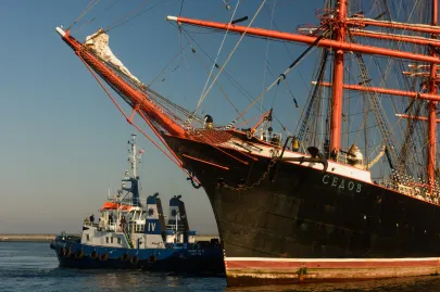 Żaglowiec Sedov przypłynął do Gdyni