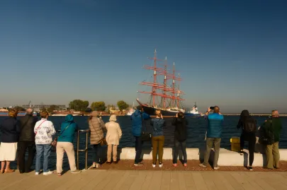 Żaglowiec Sedov przypłynął do Gdyni